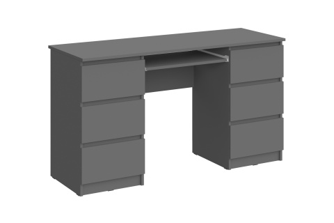 Cтол письменный Челси 6 ящиков графит