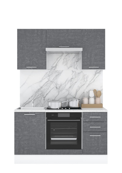 Кухонный Гарнитур Лофт 1500 мм/Разные Цвета