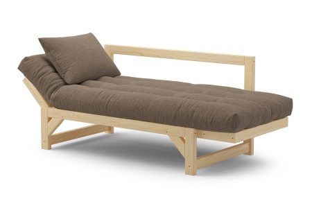 Диван кушетка Амбер рогожка коричневая