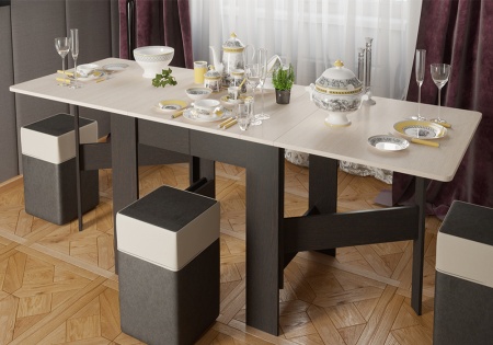 Стол-книжка Т2 венге цаво / дуб белфорт