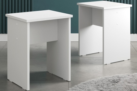 Комплект табуретов Барн белый текстурный