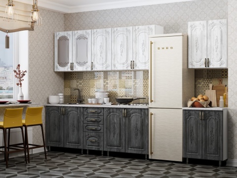 Кухонный Гарнитур Браво МДФ 2600 мм